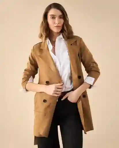 Chaqueta Beige Latte Medio Talla M 622G231 Esprit