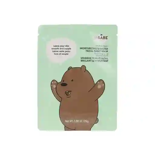 Mascarilla Facial Hidratante we Bare Bears Miniso