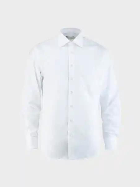 Camisa Formal Unicolor Regular Fit Blanco 38 81897 Arturo Calle