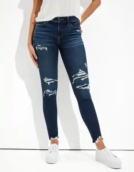 American Eagle Jegging Next Level Reflejo Oscuro Talla 2 Regular