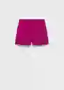 Short Lilo Fucsia Talla 40 Mujer Mango