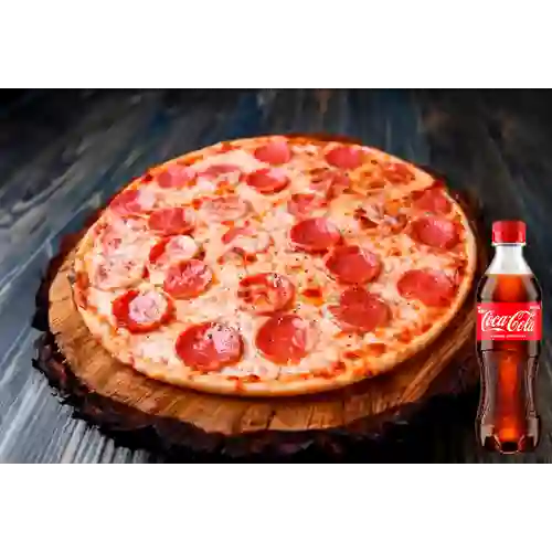 Combo Pizza Pepperoni + Coca Cola Original 400 ml