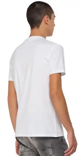 Replay Camiseta Basic Jersey 30/1 Hombre Color Blanco Talla XL