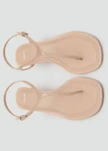 Sandalias Camila Camel Talla 38 Mujer Mango