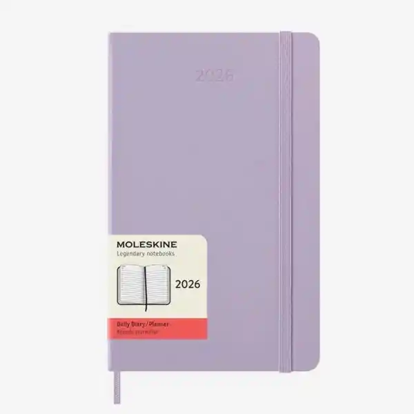 Moleskine Agenda Diaria Lila Grande Hc 2026