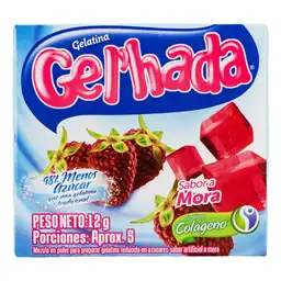 Gelhada Gelatina Menos Azúcar Mora