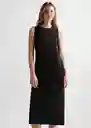 Vestido Andratx Negro Talla 20 Teen Niñas Mango