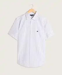 Camisa Manga Corta Estampada Con Bolsillo