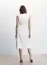 Vestido Dorotea Blanco Talla 25 Mujer Mango