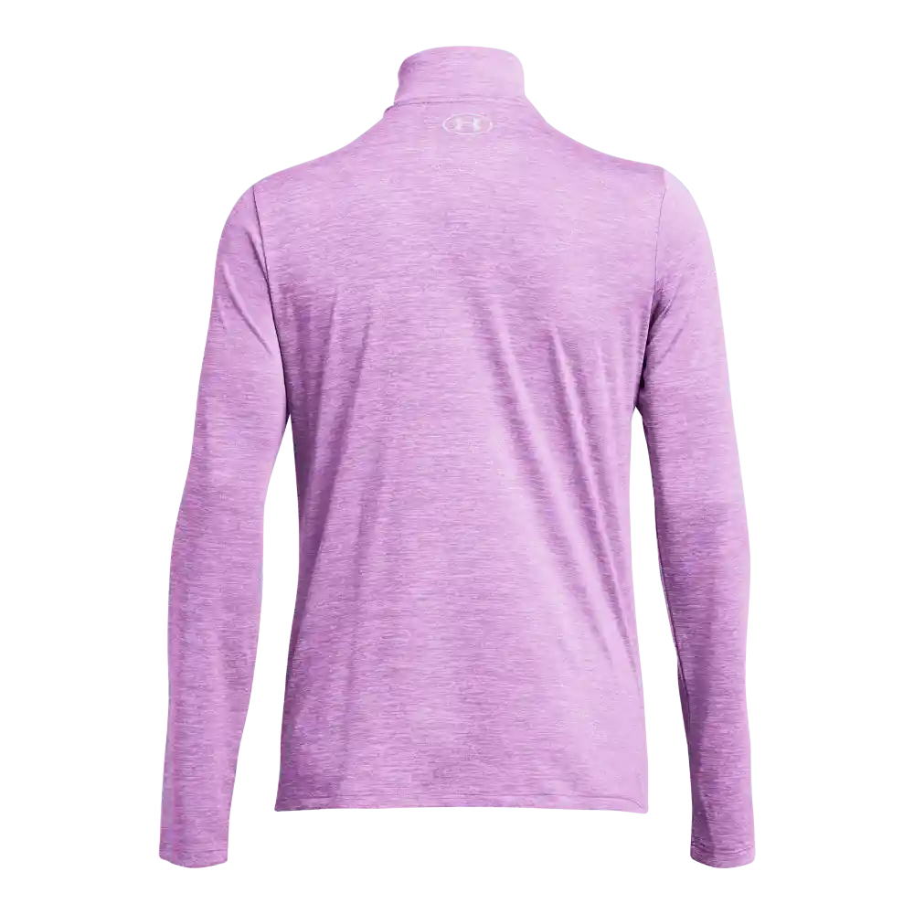 Under Armour Camiseta Tech 1/2 Zip Twist Mujer Morado XS