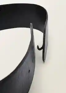 Cinturón Sel Negro Talla M Mujer Mango