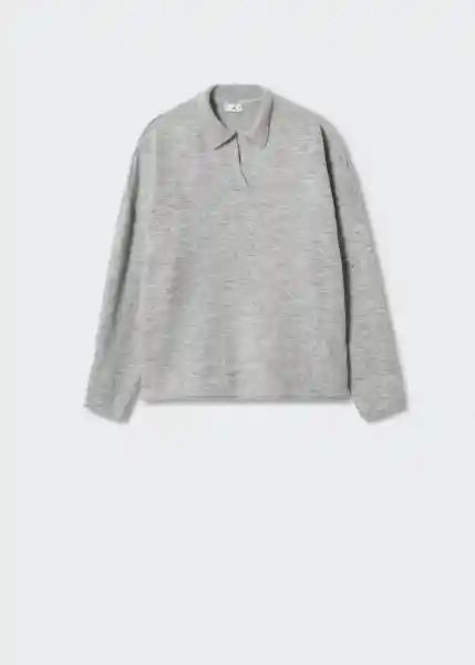 Jersey Pijama Polo Gris Claro Vigore Talla S Mujer Mango