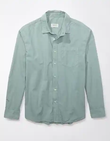 Camisa Hombre Verde Talla Medium American Eagle 01536314