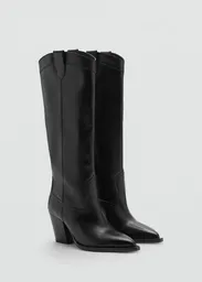 Botas London Negro Talla 36 Mujer Mango