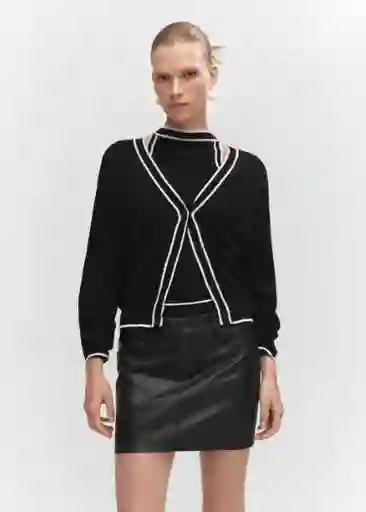 Falda Nice Negro Talla S Mujer Mango