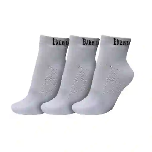 Set Medias Ras Mujer Blanca Everlast