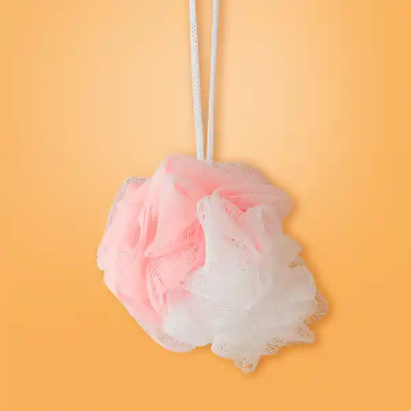 Esponja Para Baño Rosa y Morado Serie Miniso