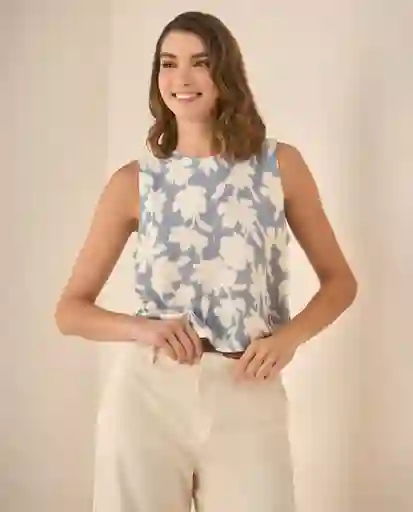 Camisa Azul Suave Claro Talla XS 413G025 Esprit