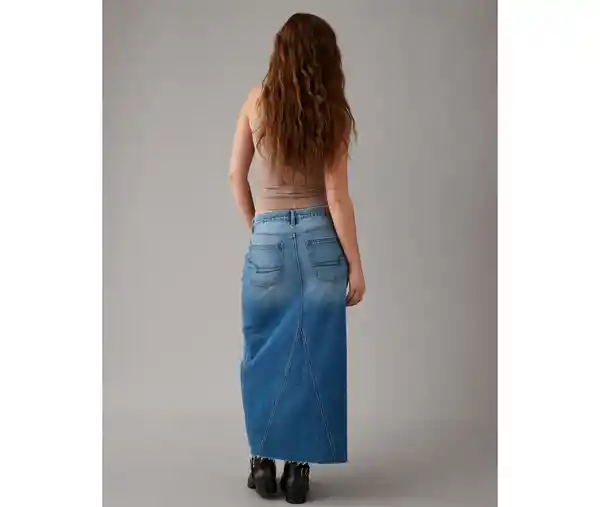 Falda Mujer Azul Talla 12 American Eagle