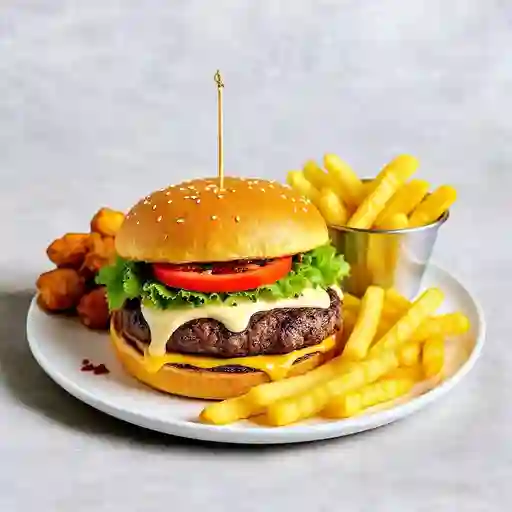 Hamburguesa completa argentina