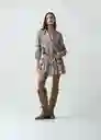 Vestido Amaur Mujer Crudo Marfil Claro Talla M 572G375 Naf Naf