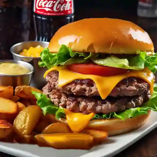 Combo burger doble carne