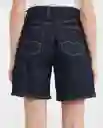 Short Femenino Azul Clásico Oscuro Talla 10 Chevignon