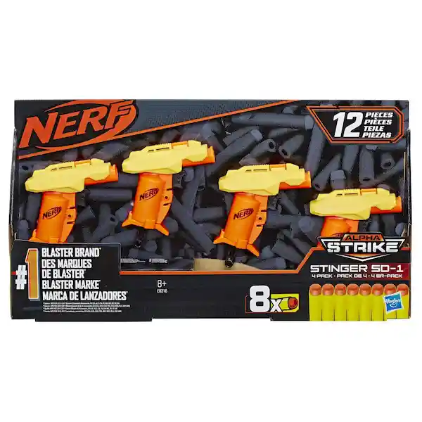 Nerf Set Lanza Dardos Blaster Alpha Strike E8316