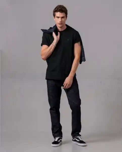 Camiseta Akt Hombre Negro Sombrio Ultraoscuro XXL 2908 Rifle