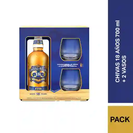 Chivas 18y * + 2 Vasos