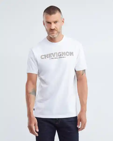 T-shirt Graphic Chevignon Blanco 0 Claro Talla L Hombre Chevignon