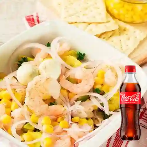 Combo Ceviche Peruano + Coca Cola Original 400 ml