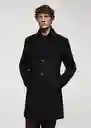 Abrigo Uriel Negro Talla XL Hombre Mango