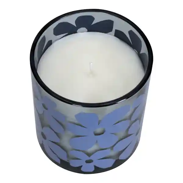 Vela Vidrio Tapa Corcho Azul Casaideas