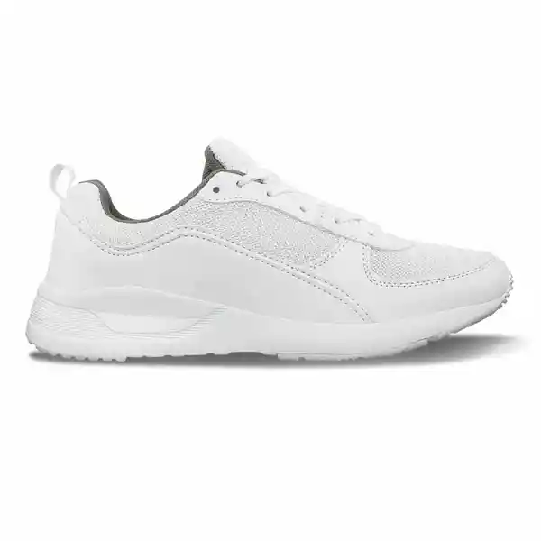 Croydon Tenis Escolares Scoil Para Mujer Blanco Talla 40