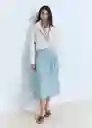 Falda Haley Tejano Medio Talla S Mujer Mango