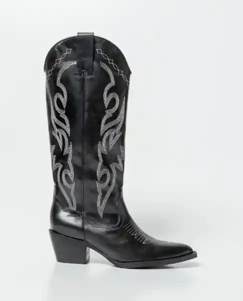 Botas Knee Negro Sombrío Ultraoscuro Talla 38 Chevignon