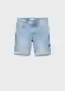 Bermuda Rock Tejano Medio Talla 42 Hombre Mango