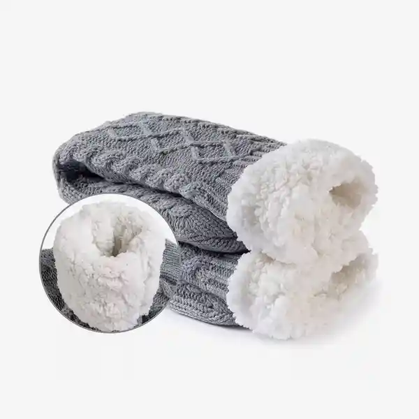 Rockdove Medias Térmica Chenille Gris Talla M