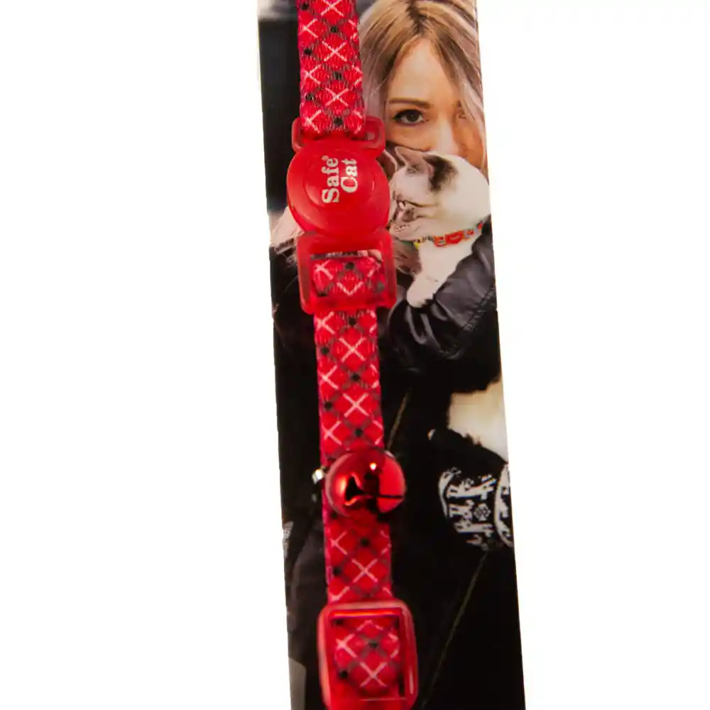 Coastal Pet Collar Para Gato Fashion Rombos Rojo