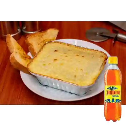 Lasagna Pollo Champiñones Grande +Colombiana 400ml