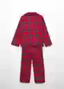 Pack Pijama Noel Rojo Talla 12 Niña Mango