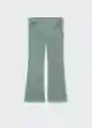 Pantalón Velveton Verde Pastel Talla 09 Niñas Mango