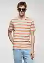 Camiseta Rayana-H Rojo Talla M Hombre Mango