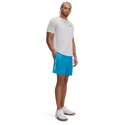 Under Armour Pantaloneta Tech Woven Wordmark Azul Talla MD
