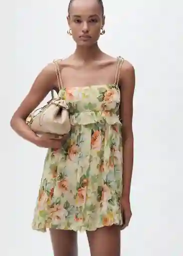 Vestido Stella Crudo Talla M Mujer Mango