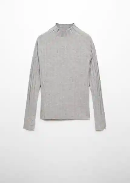 Jersey Flurries Gris Claro Vigoré Talla XS Mujer Mango