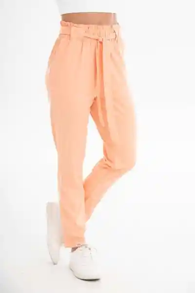 Regged Pantalón Harem Color Rosado Salmon Talla 10