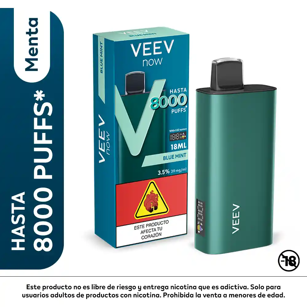 VEEV now Menta 8000puff