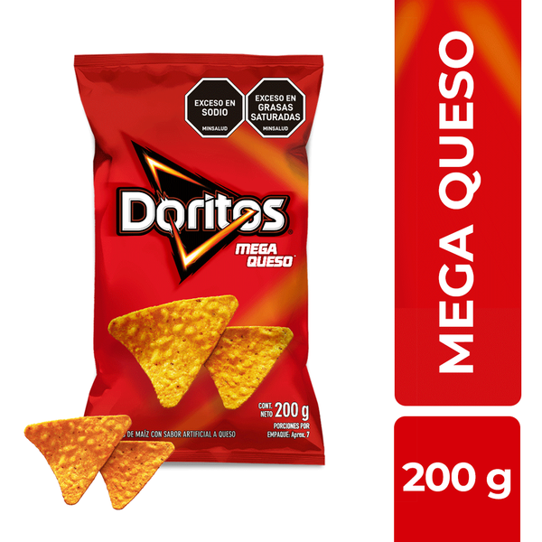 Doritos Snack de Maíz Con Sabor a Queso 200 g